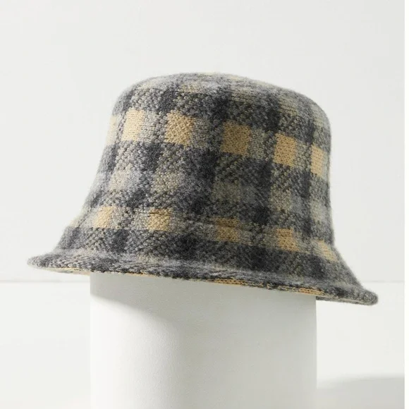 Anthropology Plaid Bucket Hat. NWOT & perfect condition. - Picture 1 of 9